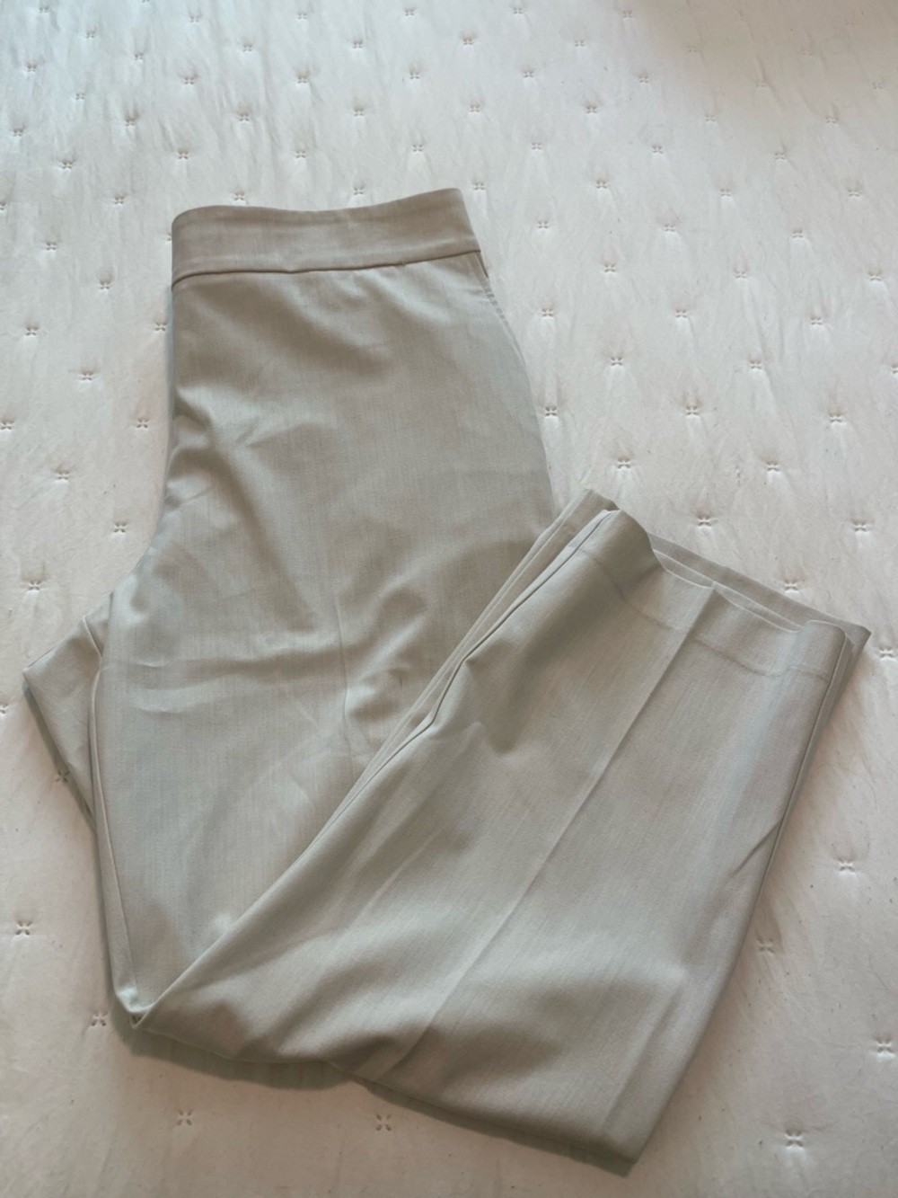 Light Sand Straight Leg Dress Pants